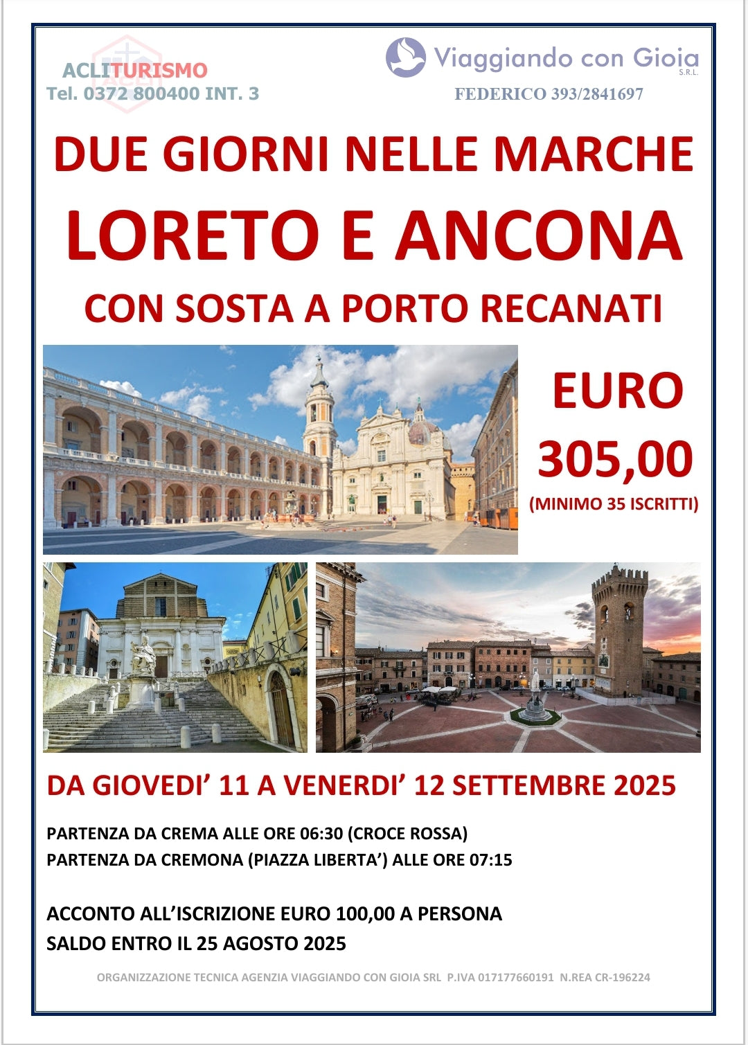 DUE GIORNI NELLE MARCHE: LORETO, ANCONA E PORTO RECANATI