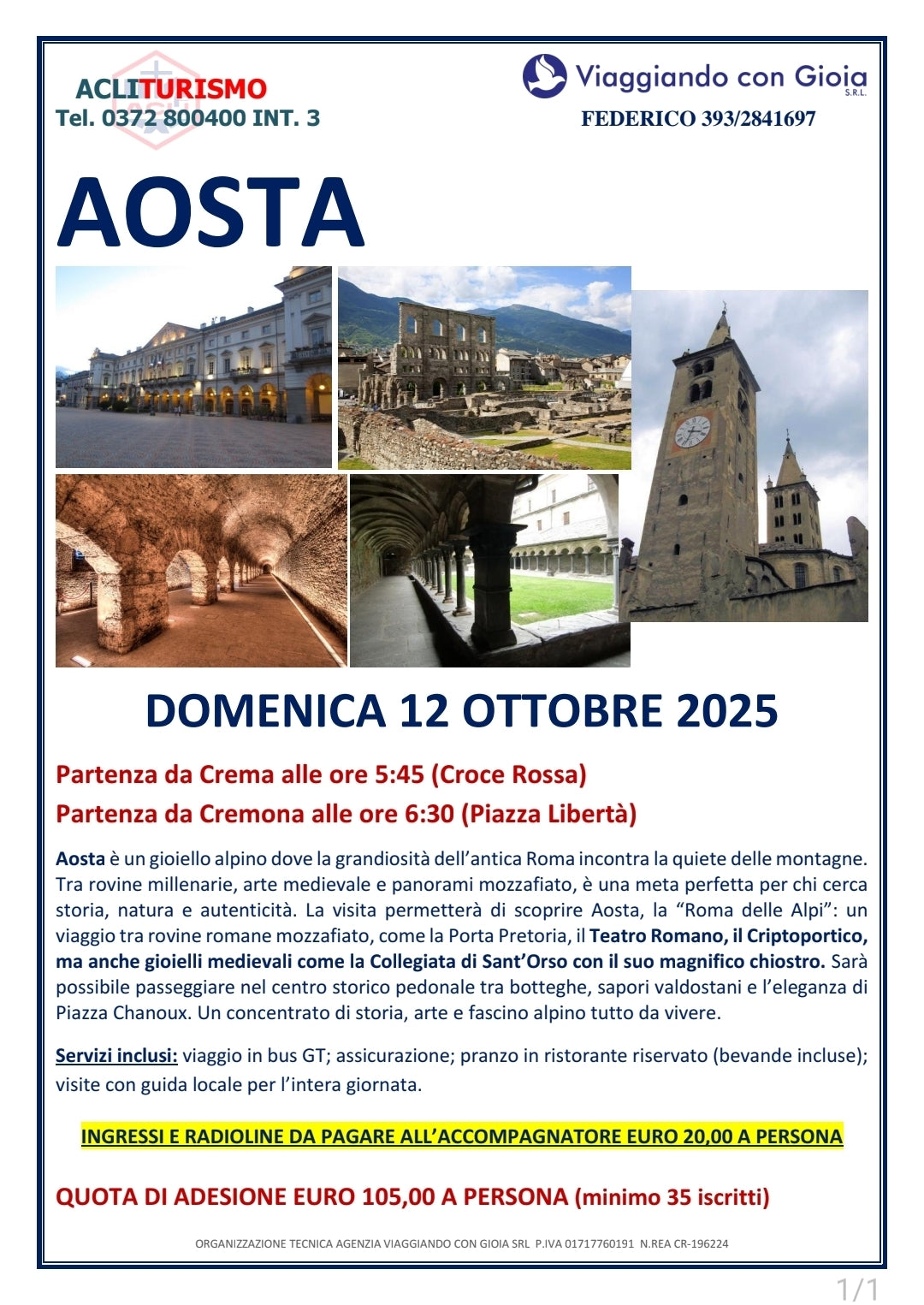 GITA AD AOSTA