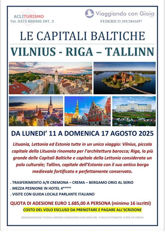TOUR DELLE CAPITALI BALTICHE