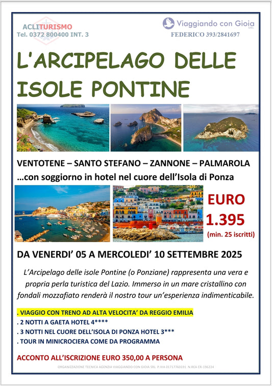 TOUR DELLE ISOLE PONTINE